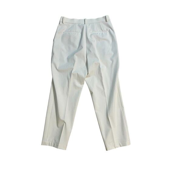 UNIQLO Pants Career Business Womens Size Medium White Pleated Front Trousers - Picture 2 of 5